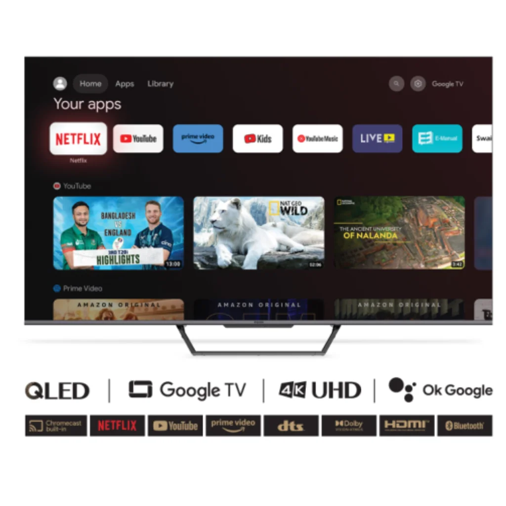 VISION GOOGLE ANDROID QLED TV 4K 65"