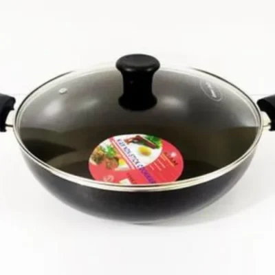 KIAM NON STICK KARAI WITH GLASS LID