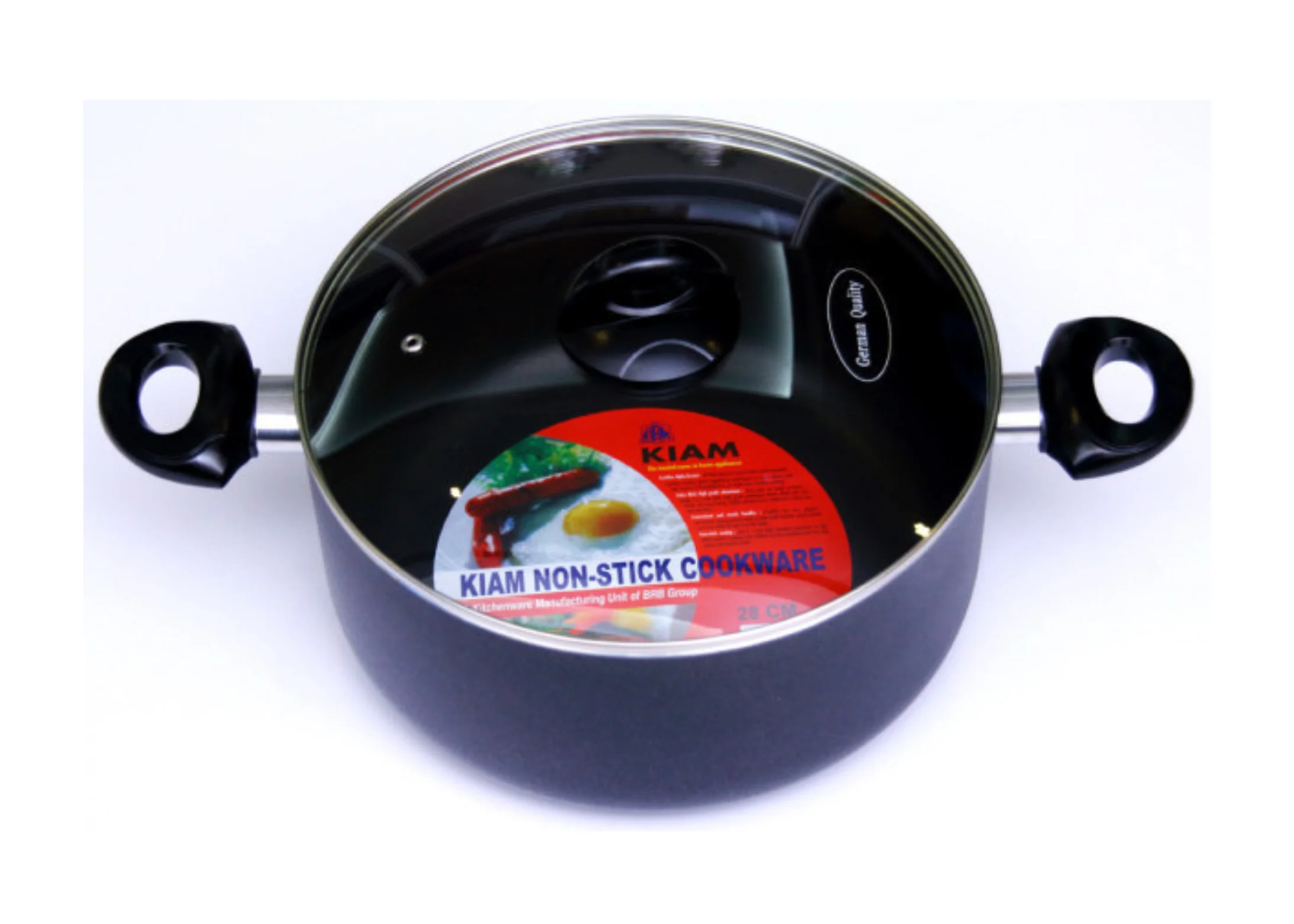 Kiam ক্যাসেরল কাঁচের ঢাকনা সহ - ২৬ সেন্টিমিটার Kiam casserole