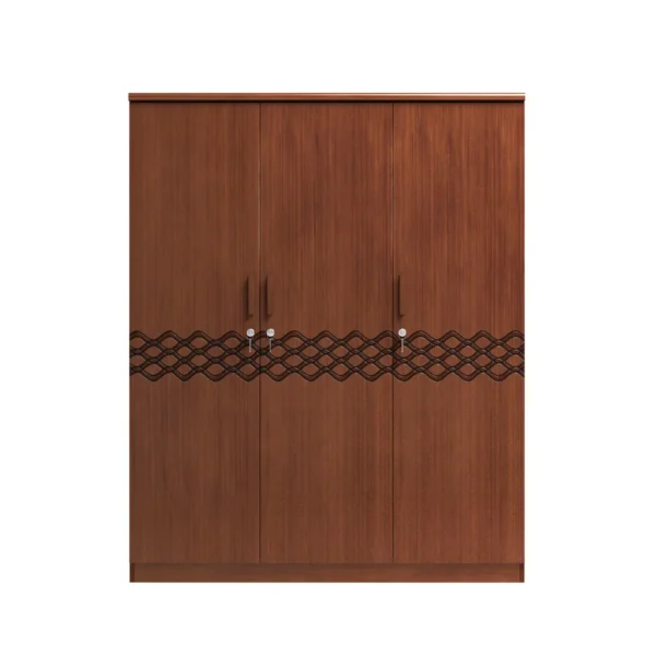 Regal SIDON WOODEN THREE DOOR ALMIRAH/CUPBOARD