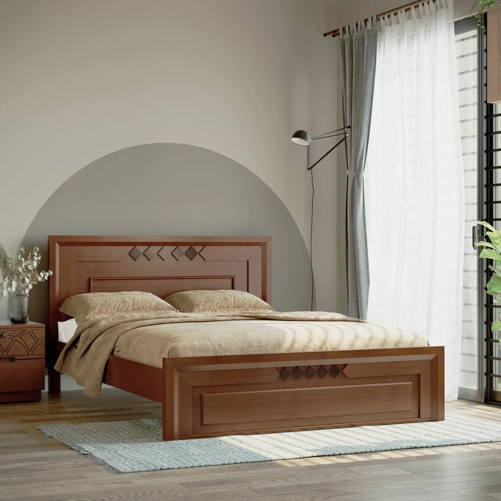 Regal WOODEN DOUBLE SIZE BED- 5 STAR BDH-365-3-1-20 WOODEN DOUBLE SIZE BED