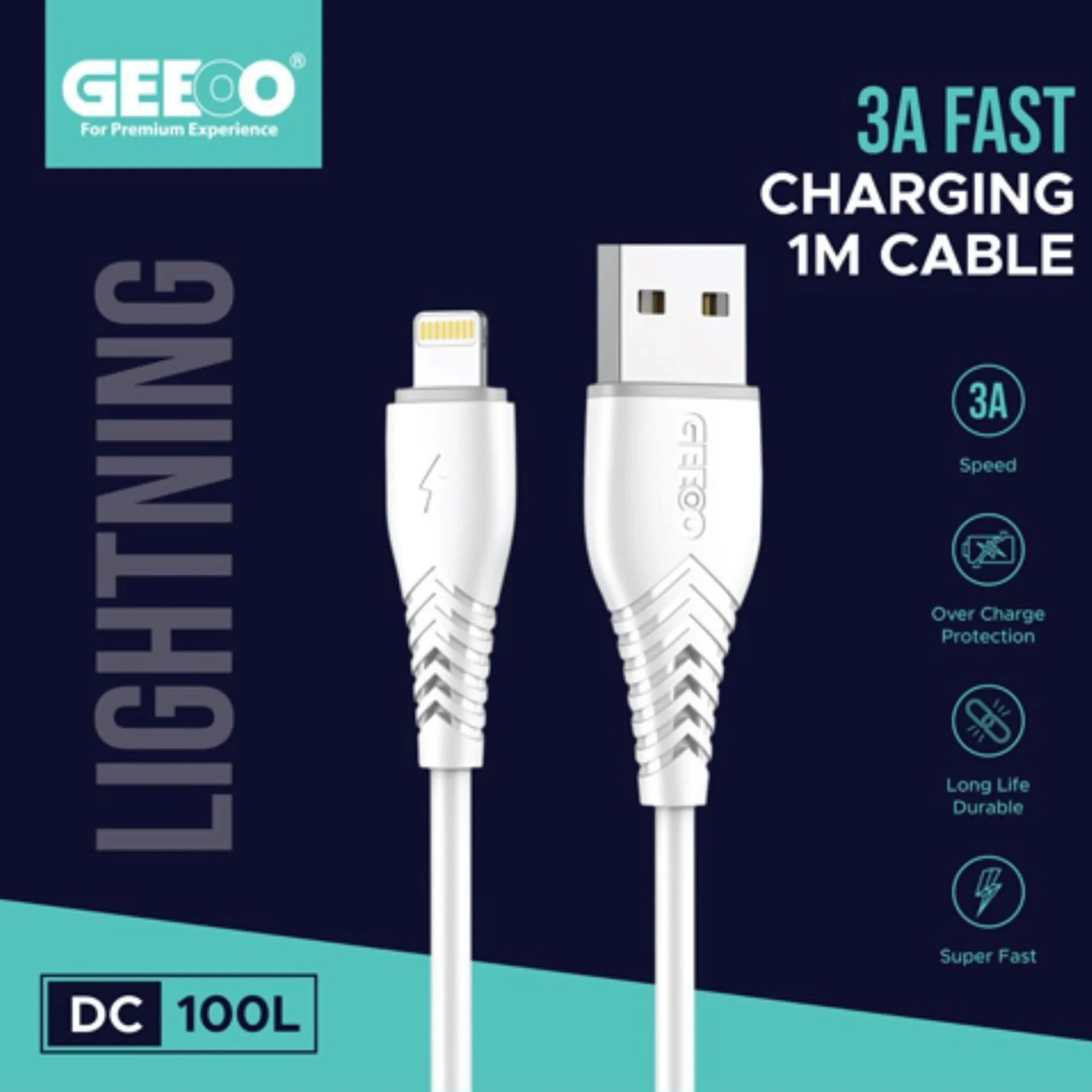 GEEOO DC100 DATA CABLE (LIGHTNING) GEEOO DC100