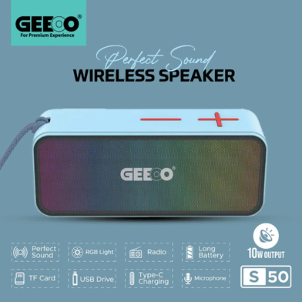 GEEOO S-50 RGB WIRELESS SPEAKER GEEOO S-50