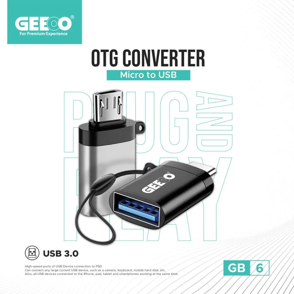 GEEOO GB6 MICRO TO USB OTG CONVERTER MICRO TO USB OTG CONVERTER