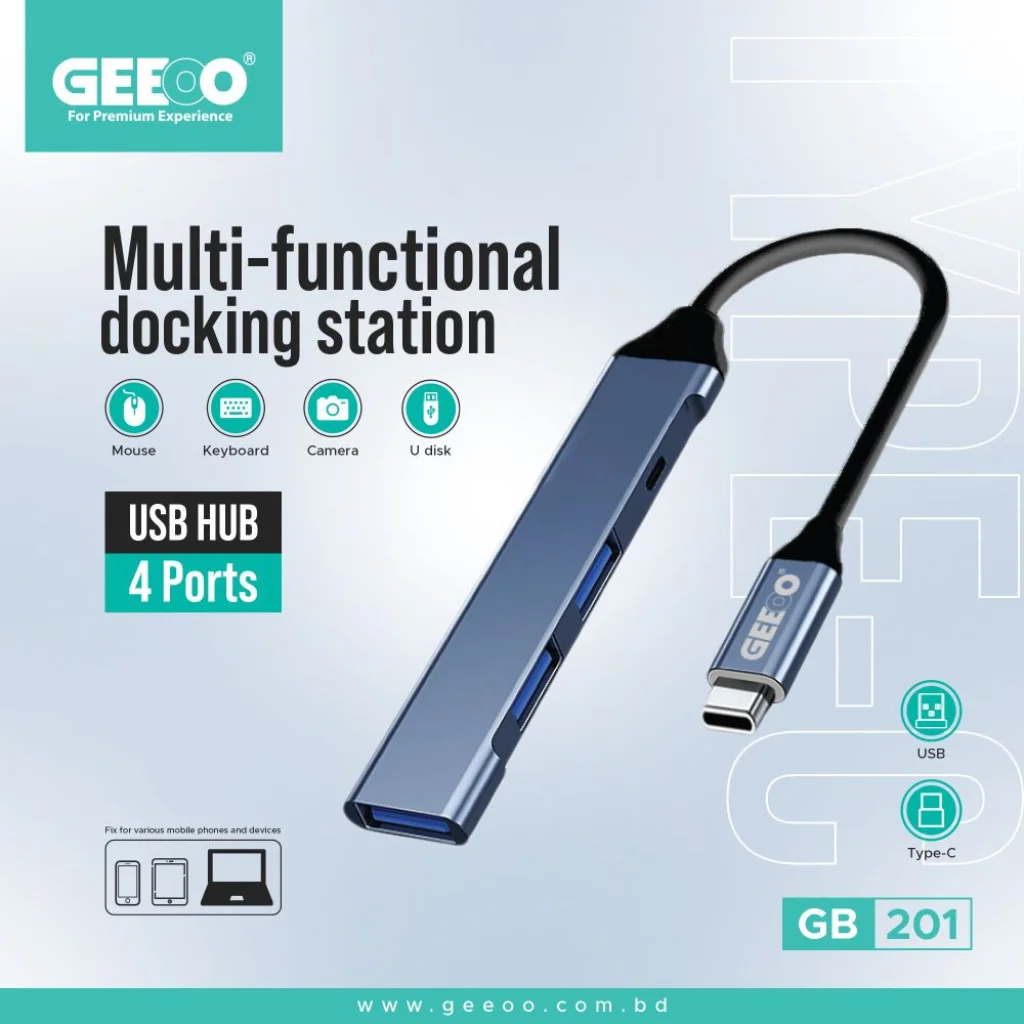 GEEOO GB201 TYPE-C USB HUB GEEOO GB201