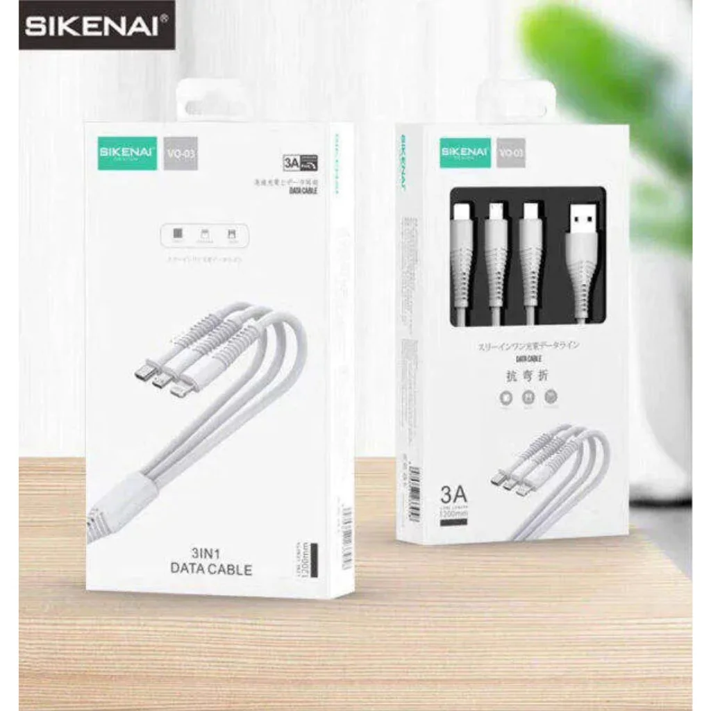 SIKENAI VO-03 3 IN 1 DATA CABLE SIKENAI VO-03
