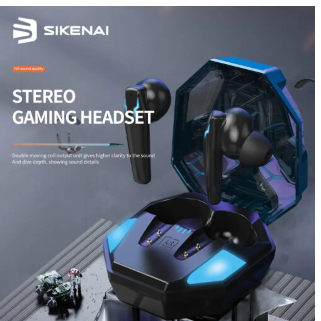 SIKENAI GAMING STEREO WIRELESS EARBUDS T1000 SIKENAI GAMING STEREO