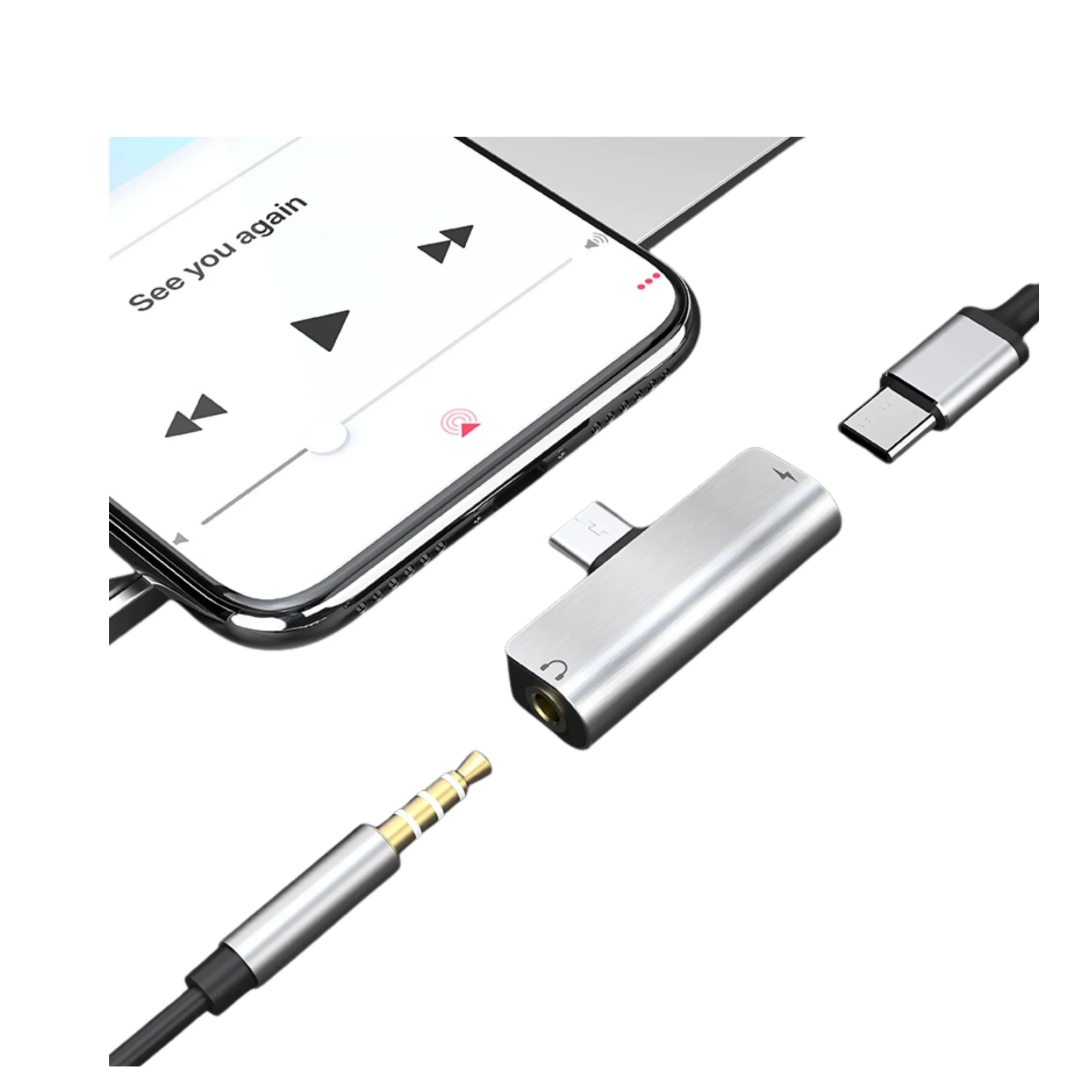 HOCO LS26 TYPE-C 2-IN-1 SUDIO CONVERTER SUDIO CONVERTER