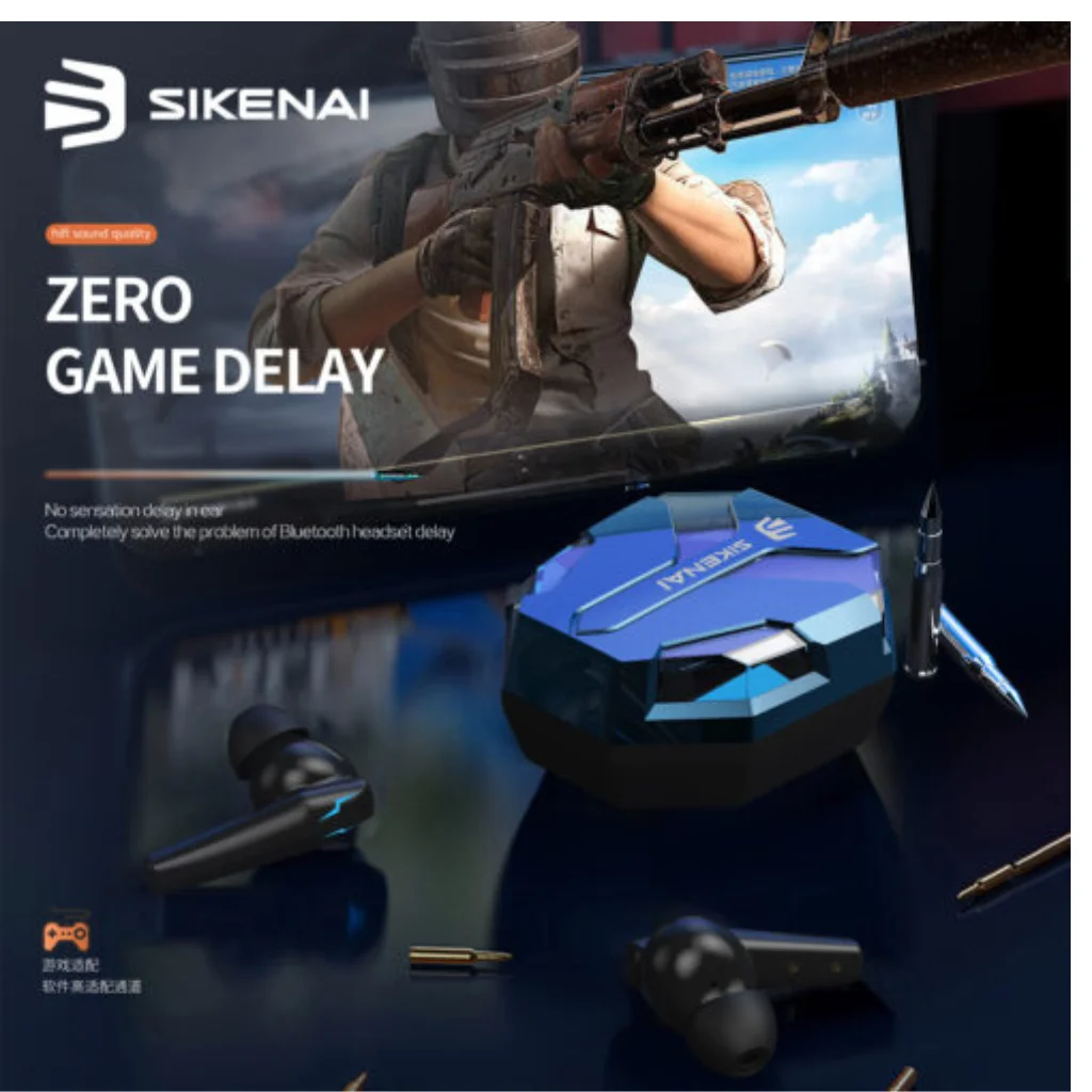 SIKENAI GAMING STEREO WIRELESS EARBUDS T1000 SIKENAI GAMING STEREO