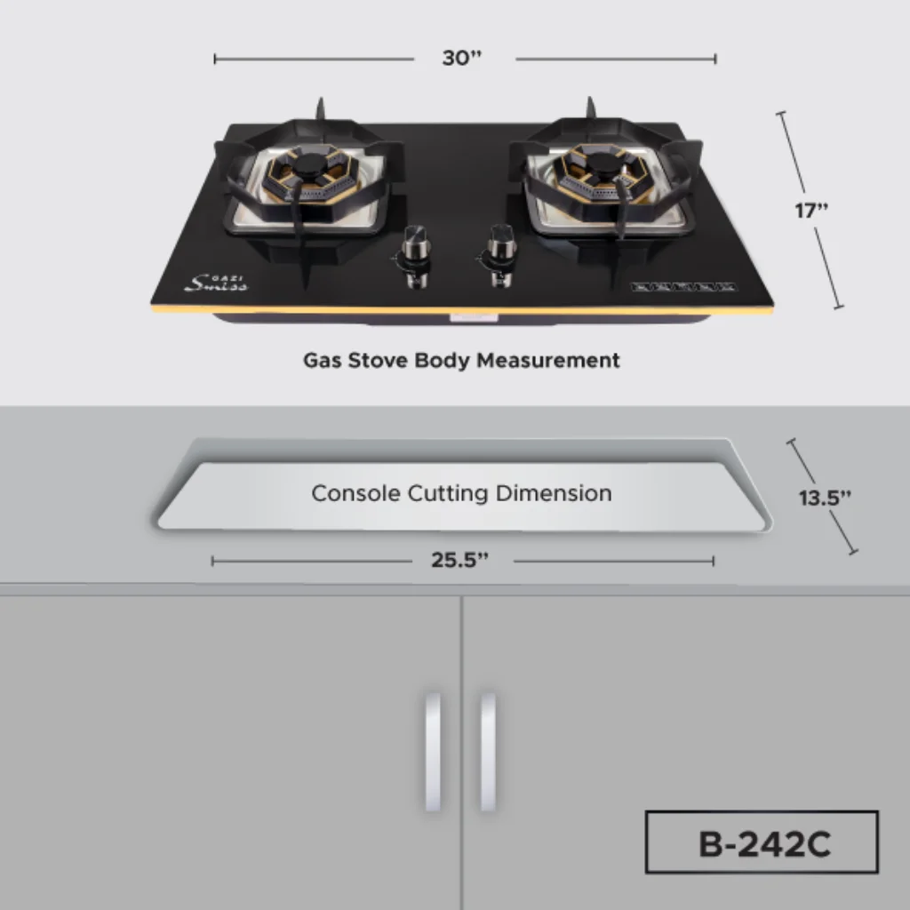 GAZI SMISS GAS STOVE B-242C GAZI SMISS GAS STOVE
