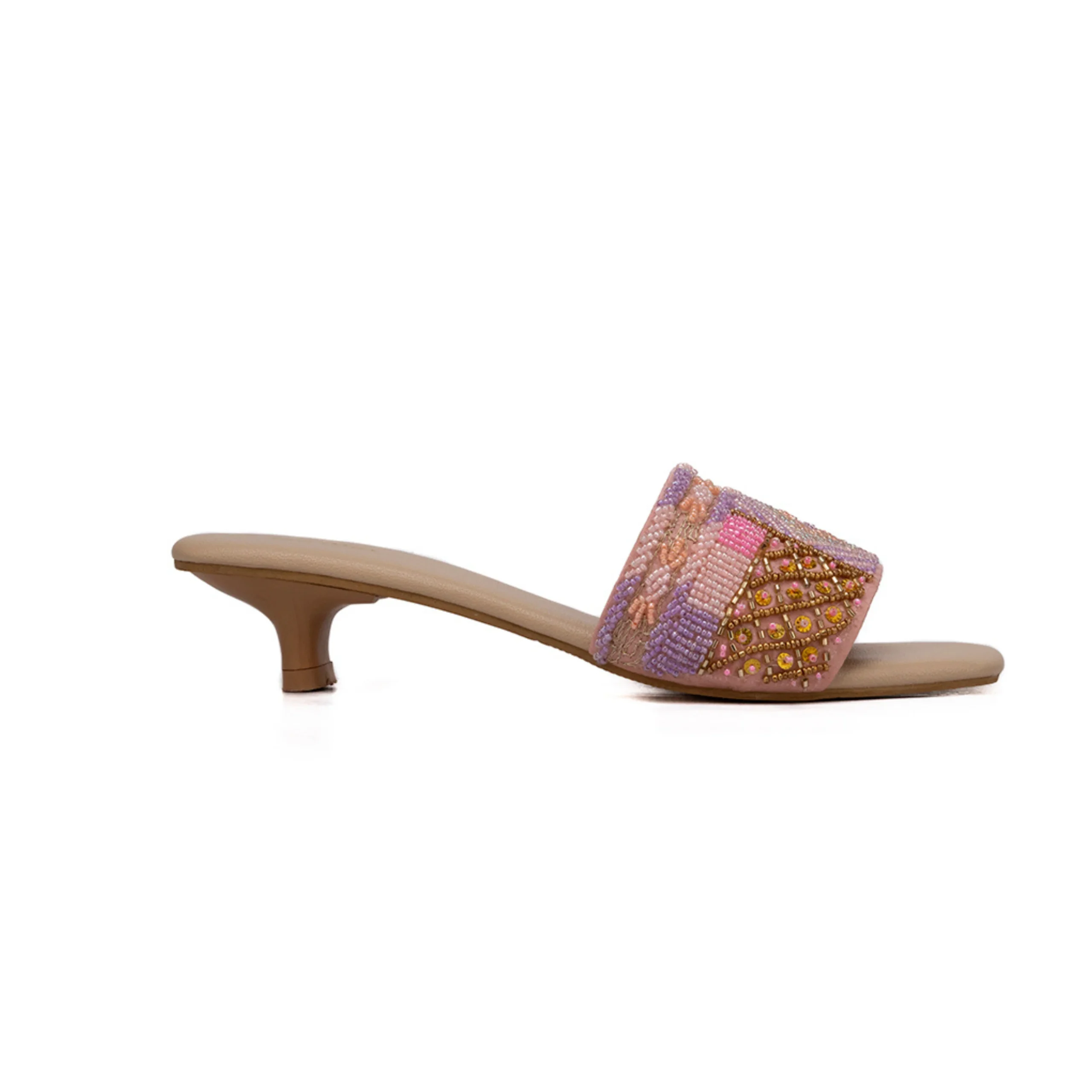 Bay Ladies Ethnic Slip On Open Heel Bay Ladies Ethnic Slip