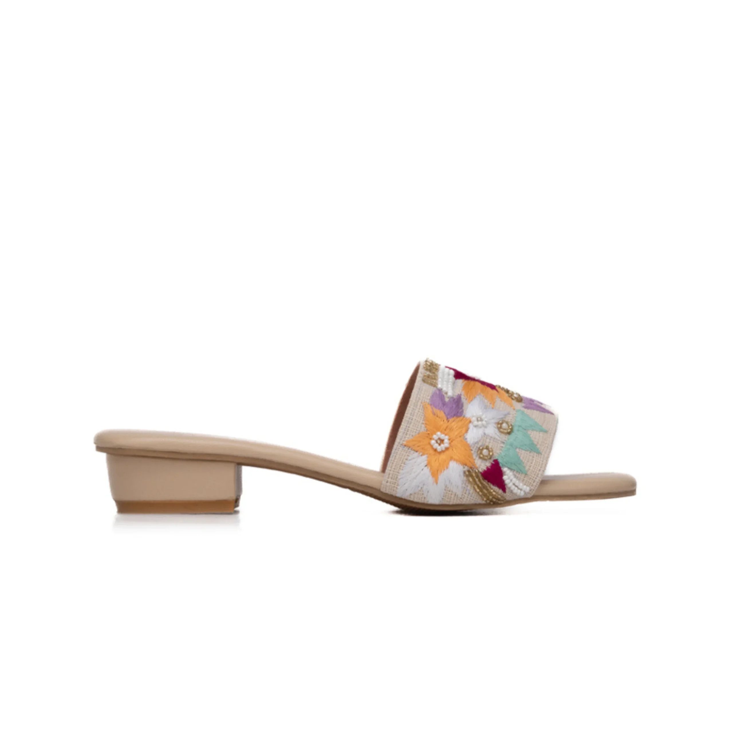 Bay Ladies Ethnic Slip On Open Heel Bay Ladies Ethnic Slip