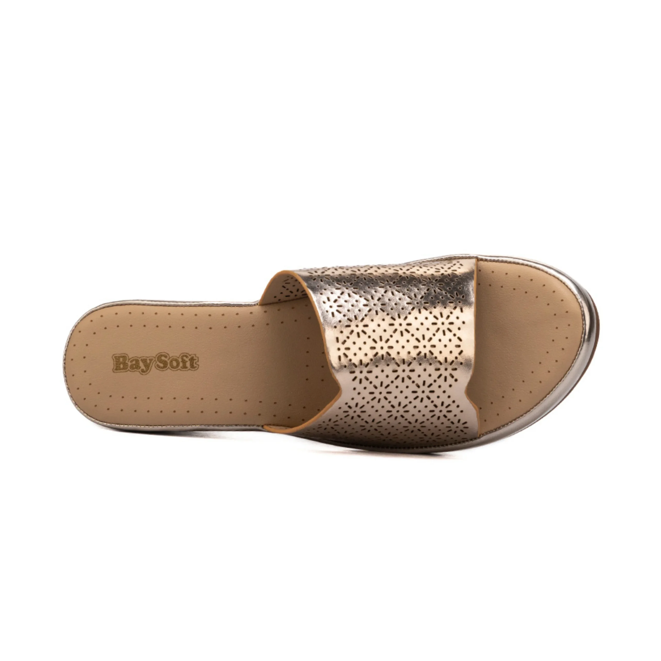 Bay Ladies Marshmallow Slip On Open Heel Bay Ladies Marshmallow Slip