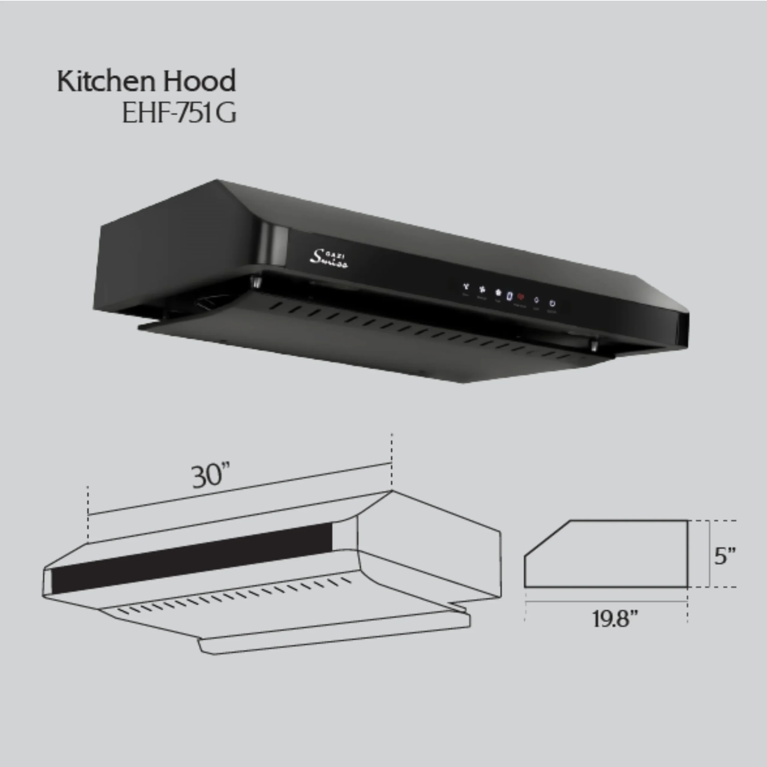 Gazi Smiss Kitchen Hood EH-F751G Kitchen Hood EH-F751G
