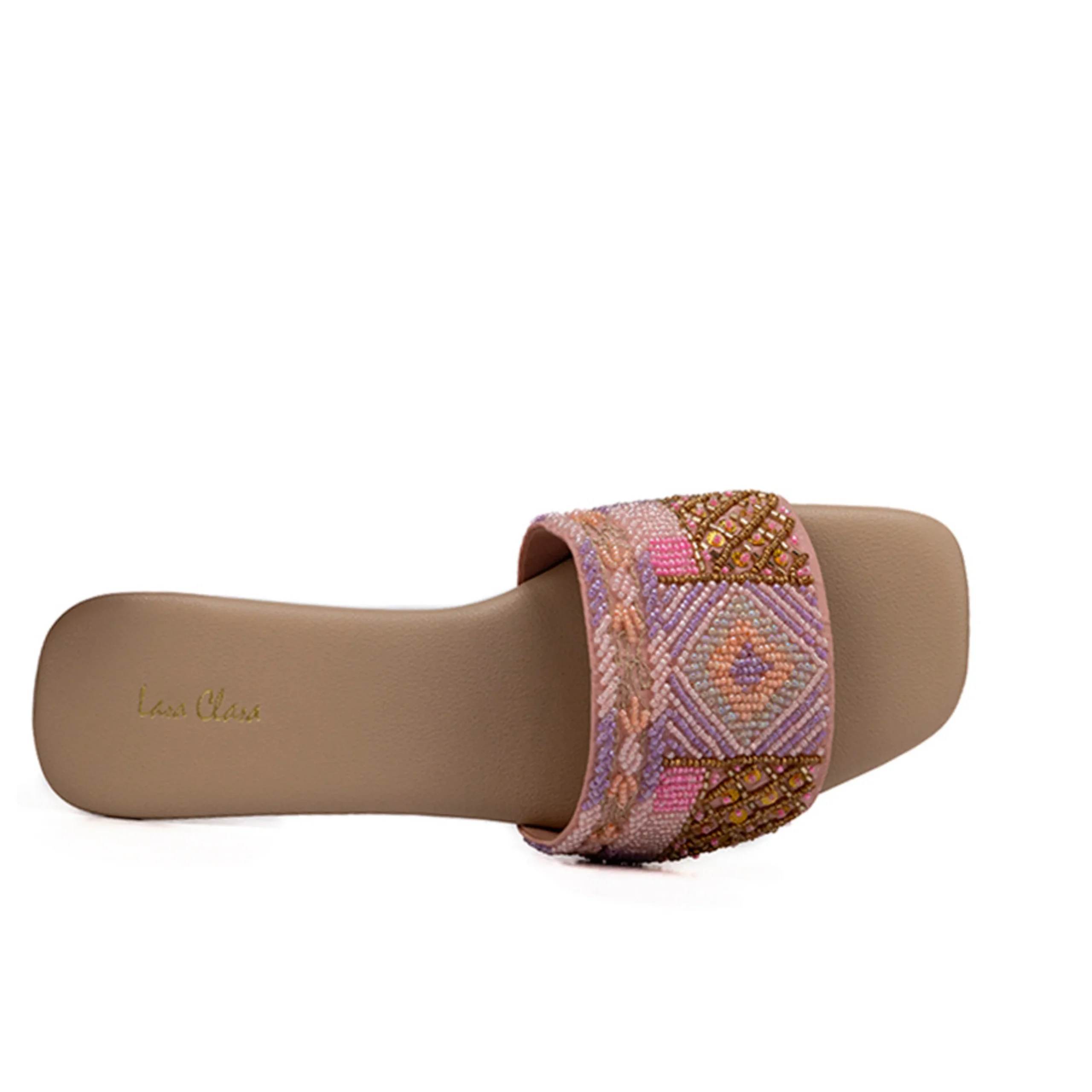 Bay Ladies Ethnic Slip On Open Heel Bay Ladies Ethnic Slip