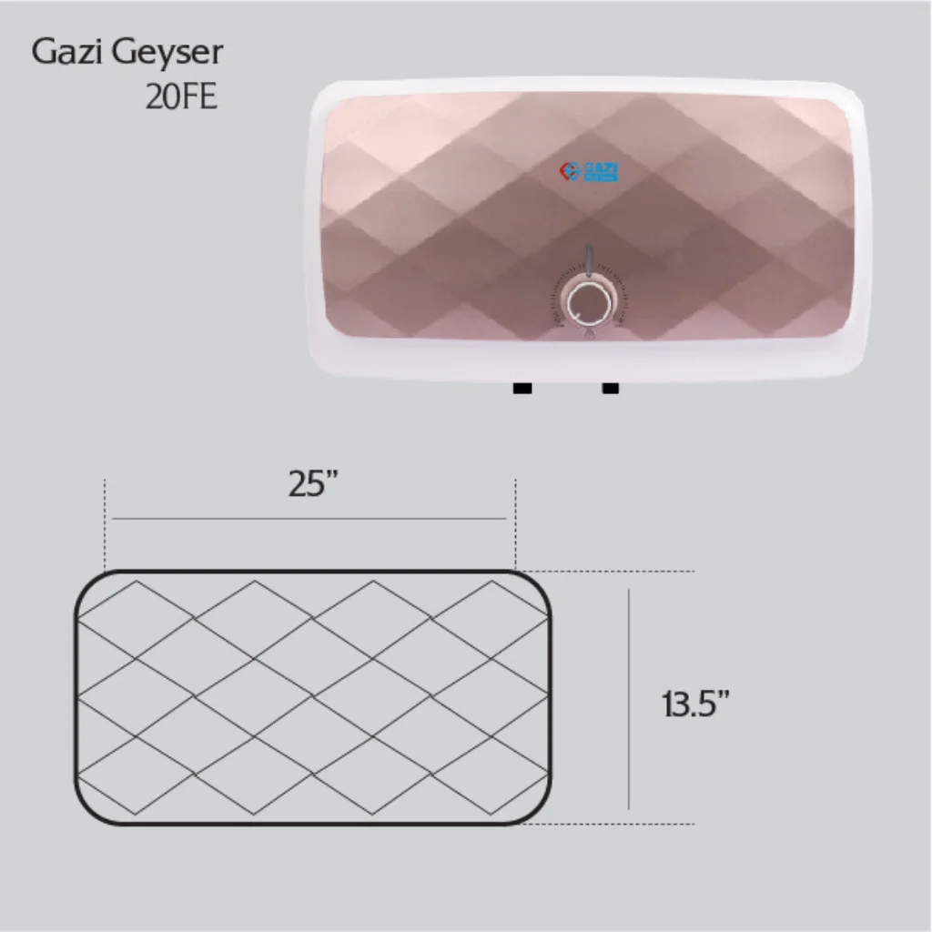 GAZI GEYSER- (20 LITRE) 20FE GAZI GEYSER