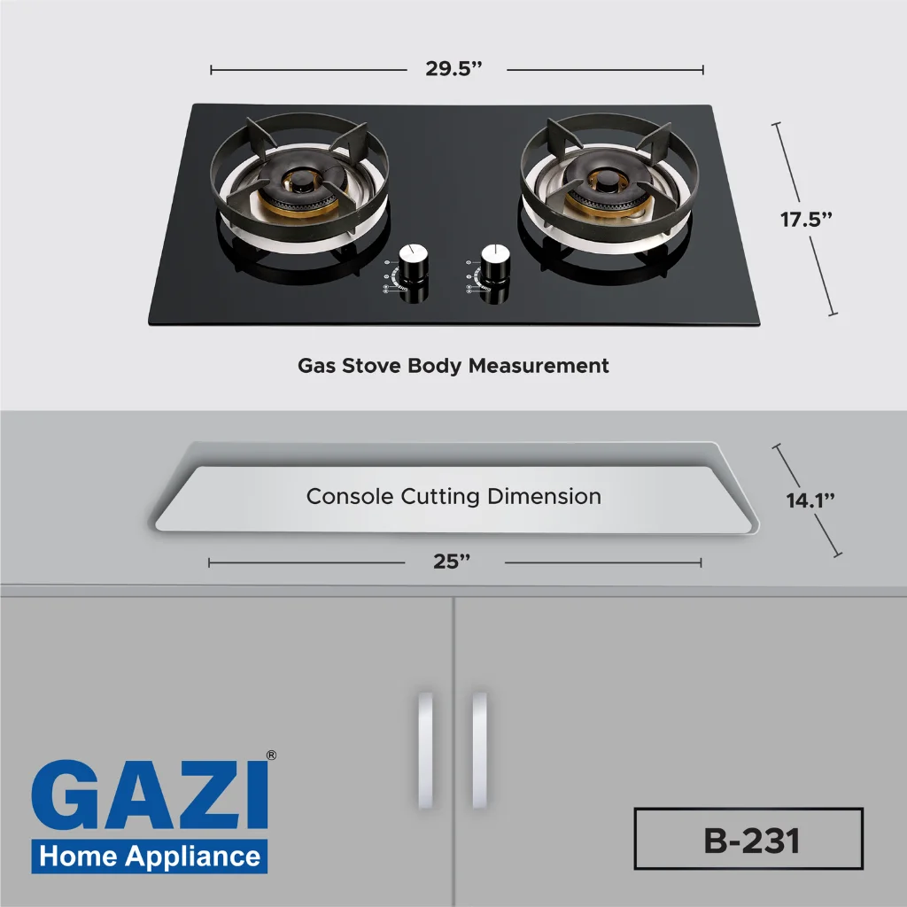 GAZI SMISS B-231 GAS STOVE GAZI SMISS B-231