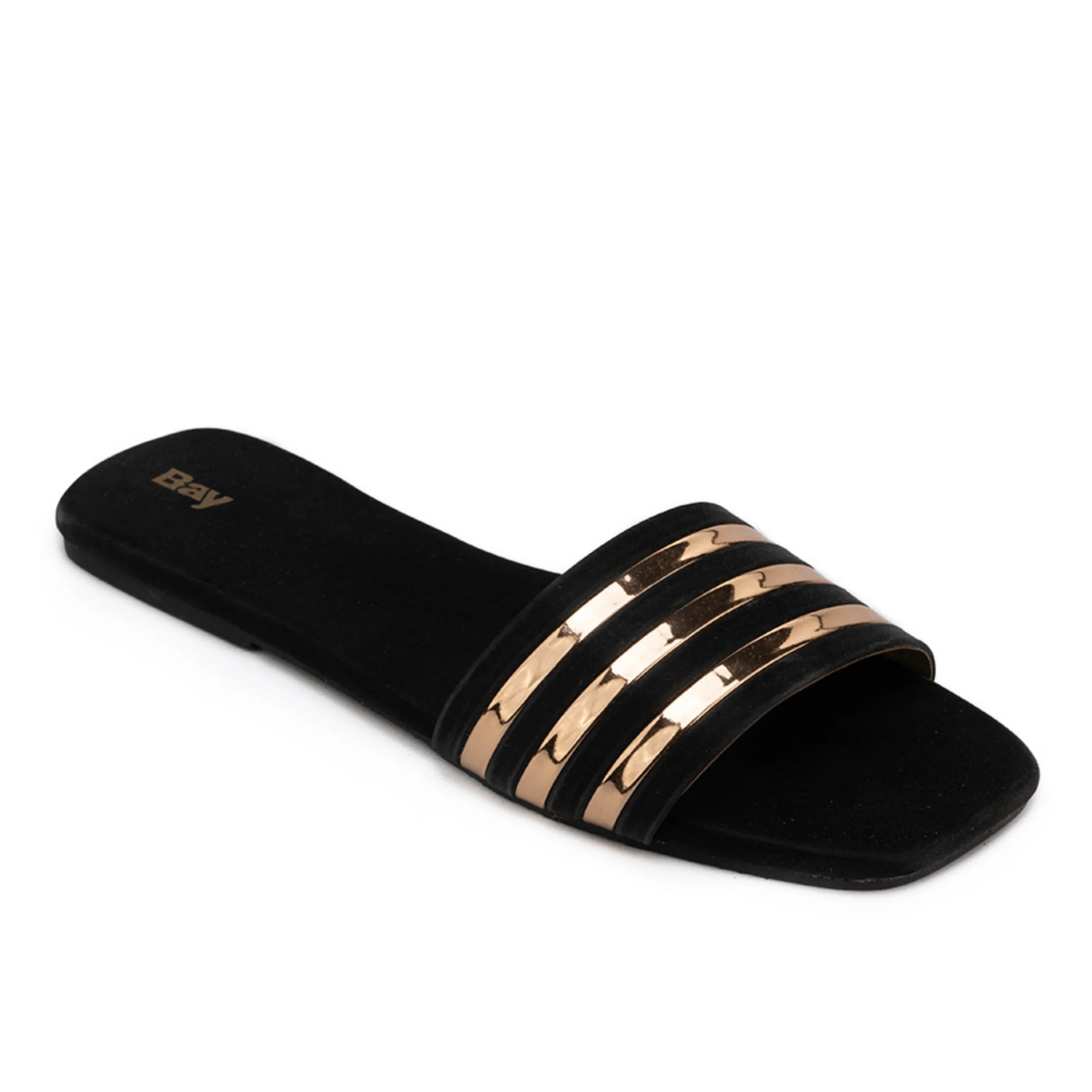 Bay Ladies Luna Open Flats Slip On Bay Ladies Luna