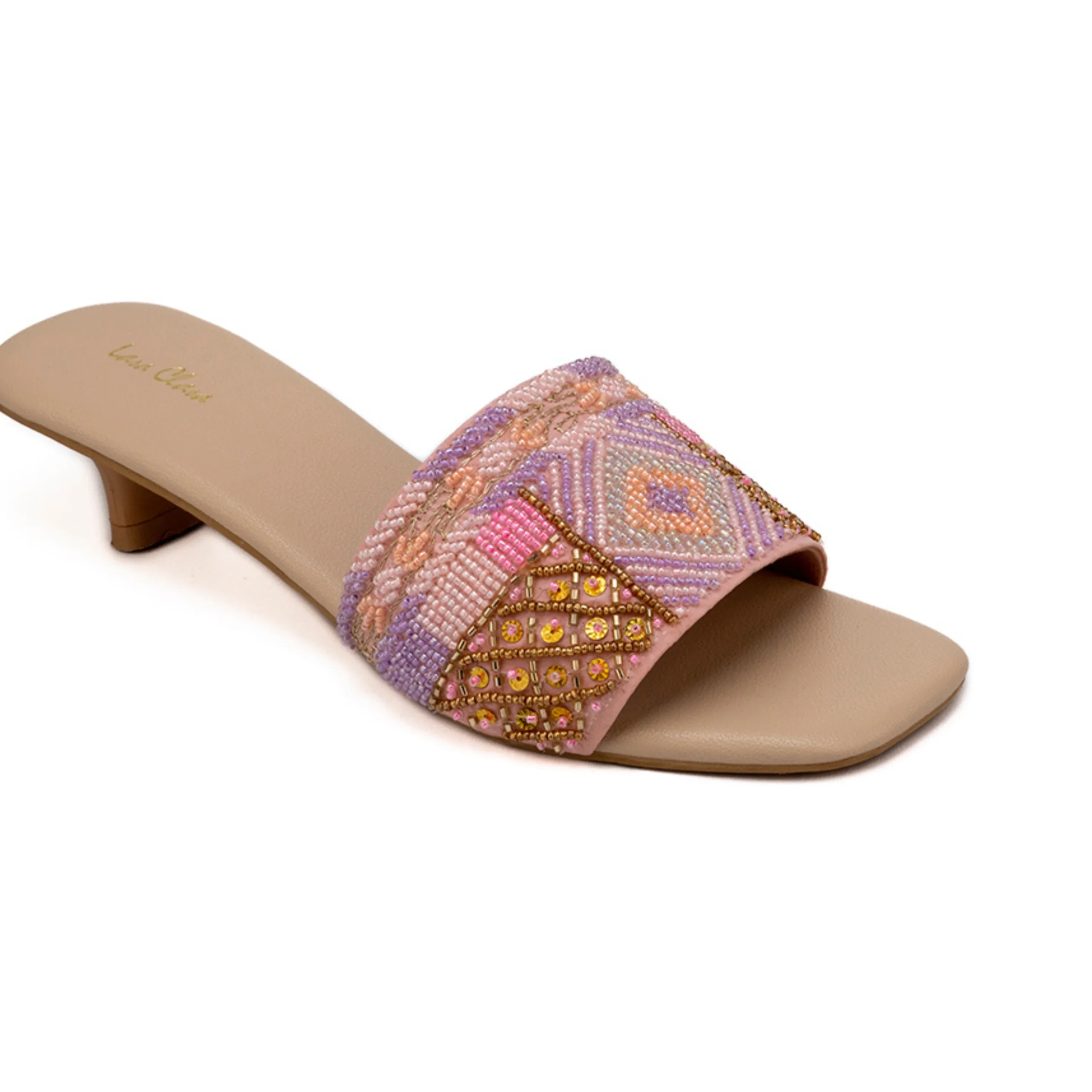 Bay Ladies Ethnic Slip On Open Heel Bay Ladies Ethnic Slip