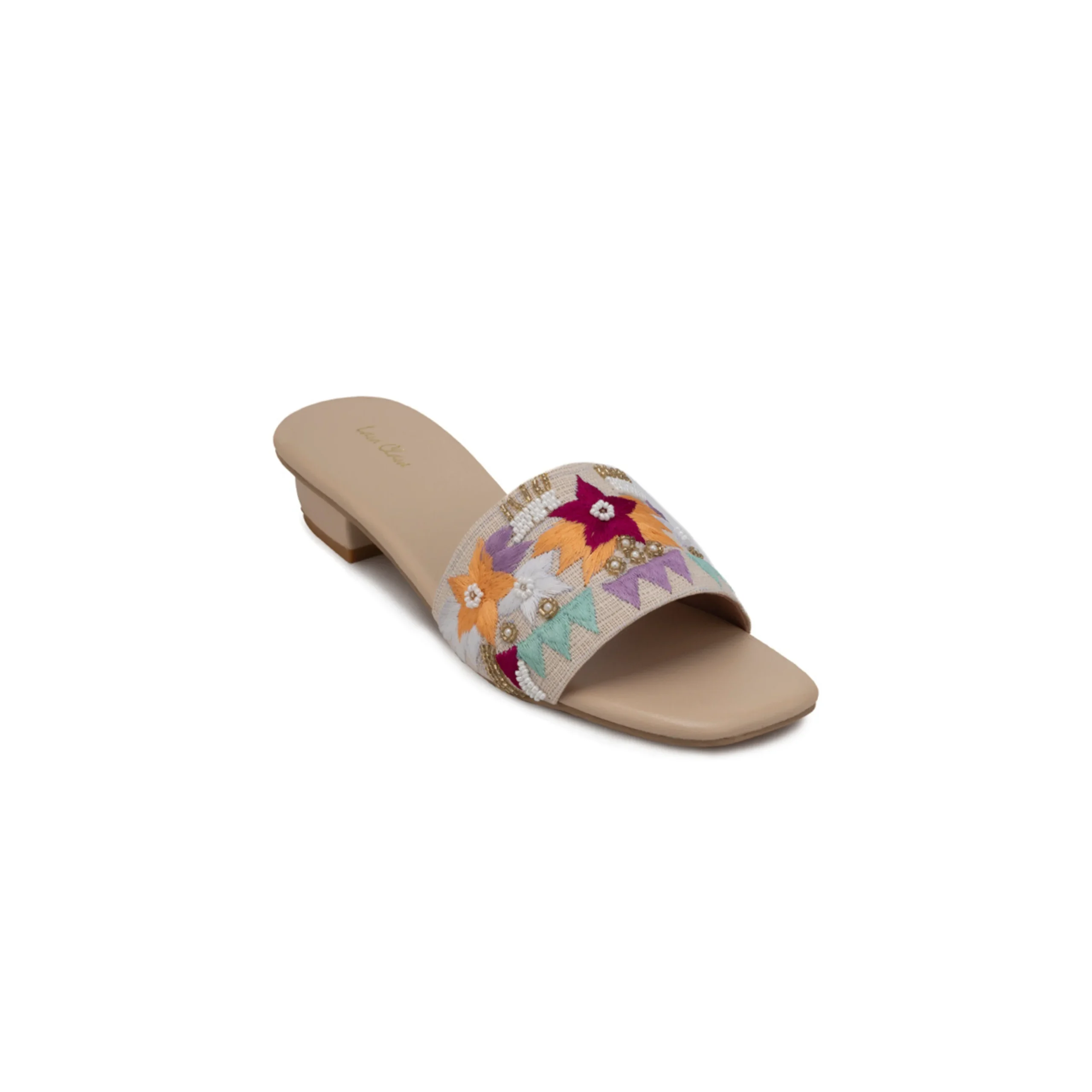 Bay Ladies Ethnic Slip On Open Heel Bay Ladies Ethnic Slip