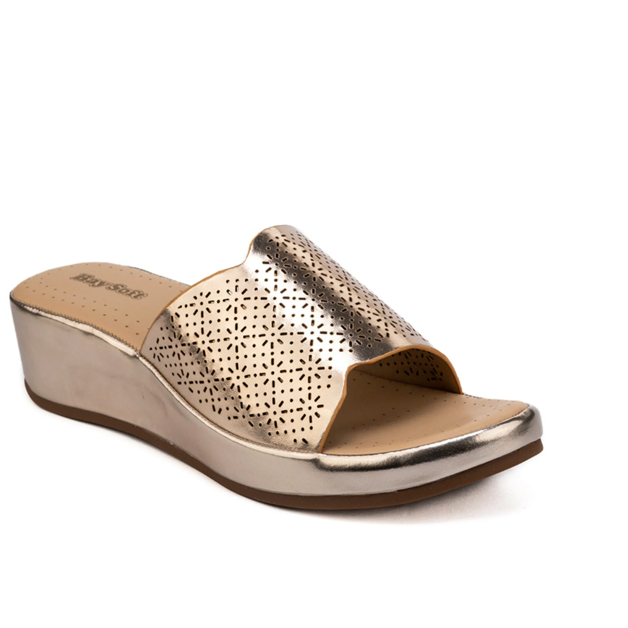 Bay Ladies Marshmallow Slip On Open Heel Bay Ladies Marshmallow Slip