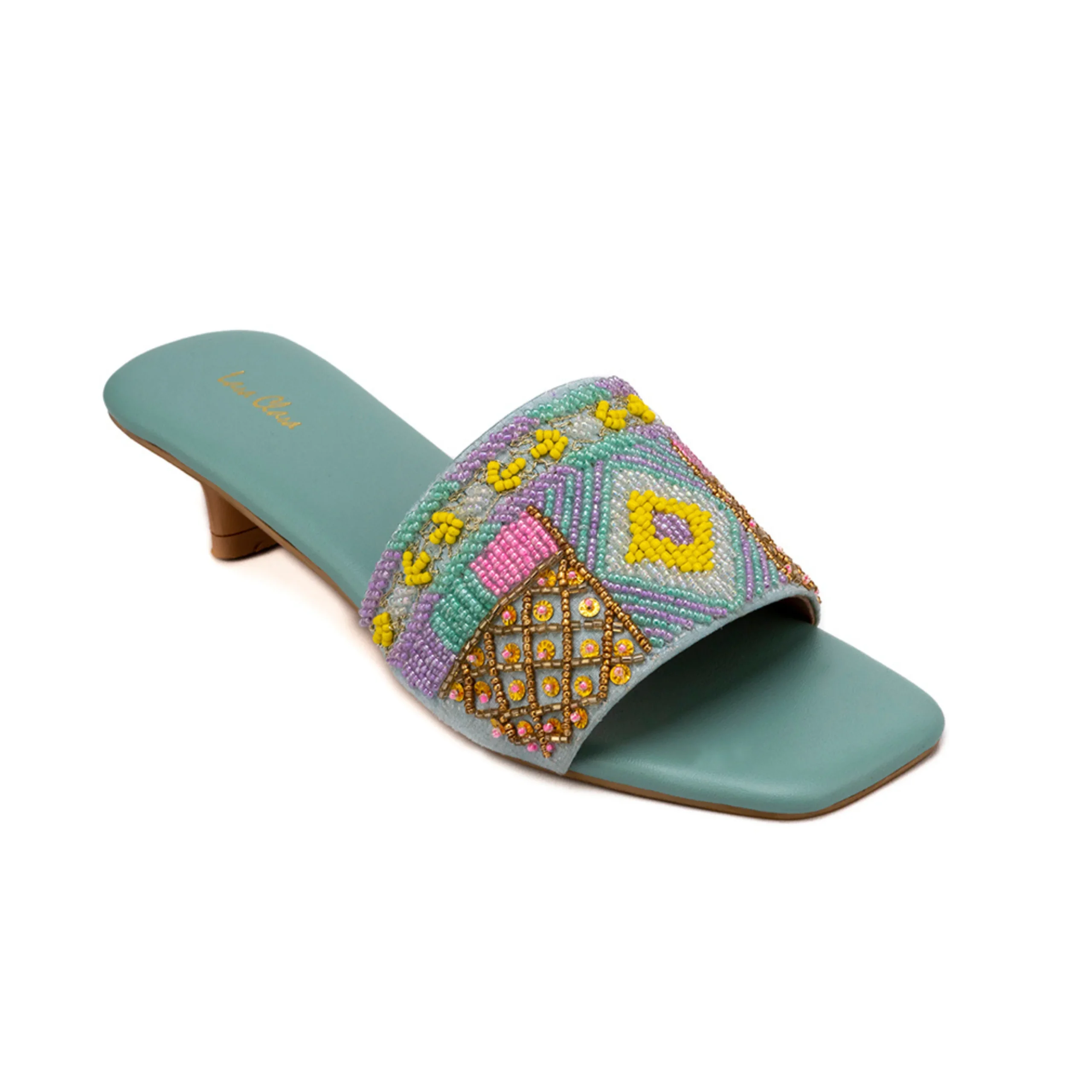 Bay Ladies Ethnic Slip On Open Heel Bay Ladies Ethnic Slip