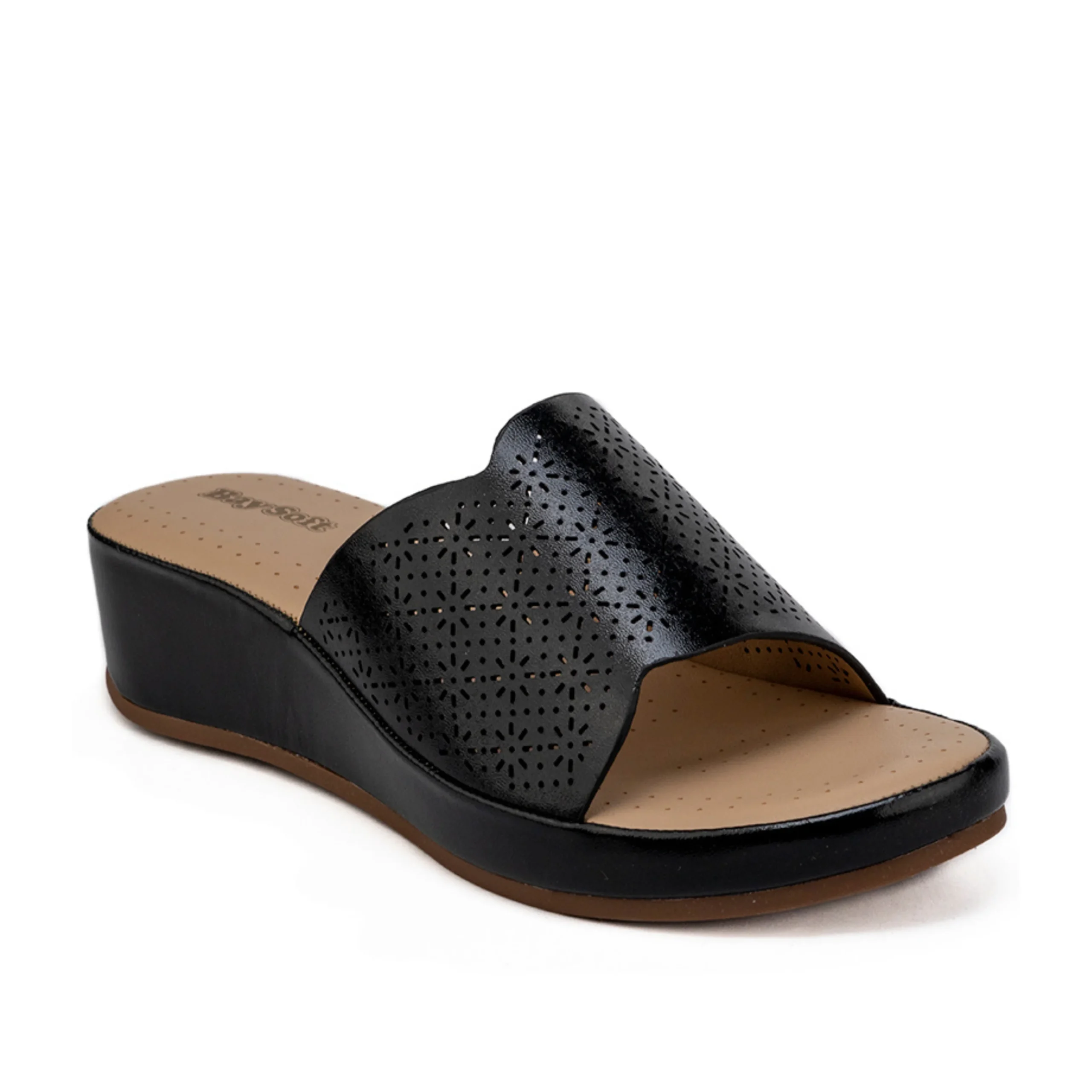 Bay Ladies Marshmallow Slip On Open Heel Bay Ladies Marshmallow Slip