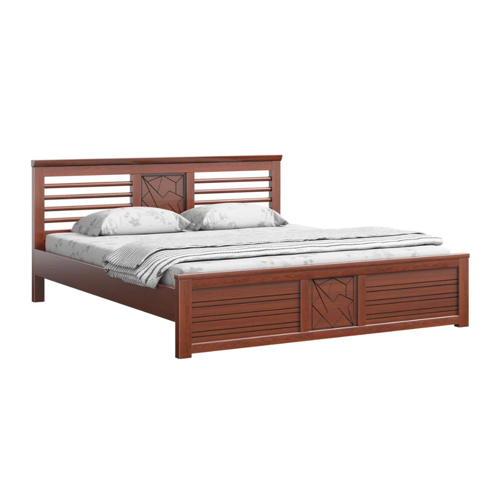 Regal Wooden Bed-Nuvora Regal Wooden Bed