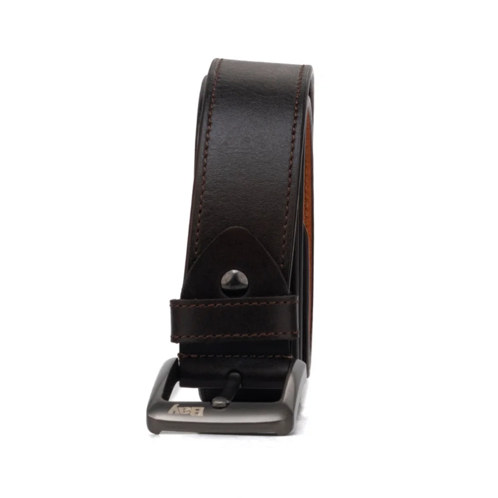 Bay Mens Leather Basic Belt Leather Basic Belt