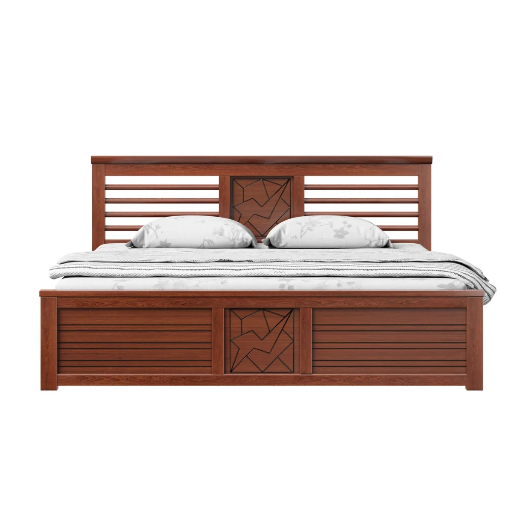 Regal Wooden Bed-Nuvora Regal Wooden Bed