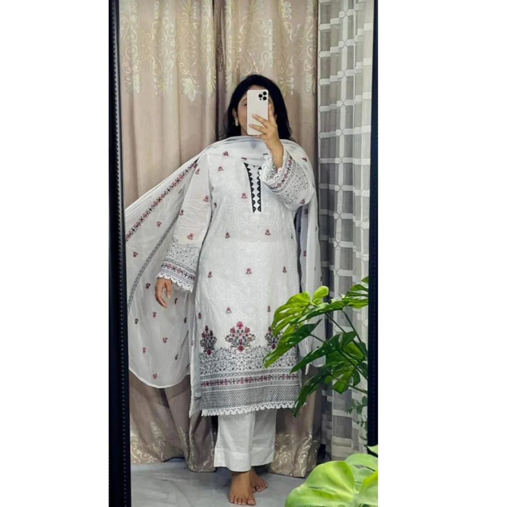 Premium Cotton Computer Printed Boyel Fabrics 3 Piece online price