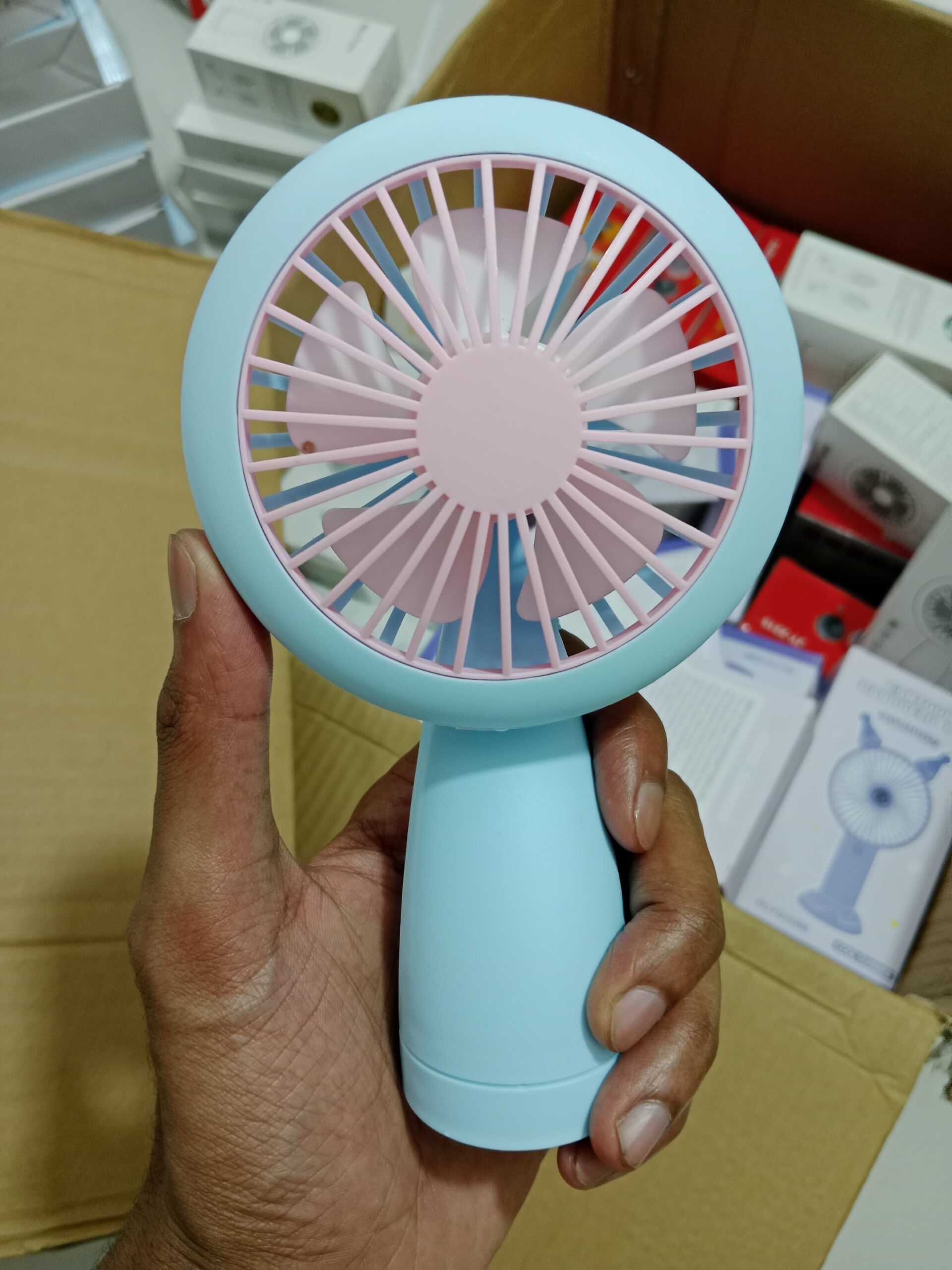 Mini USB Rechargeable Portable LED Lighting Fan online shop