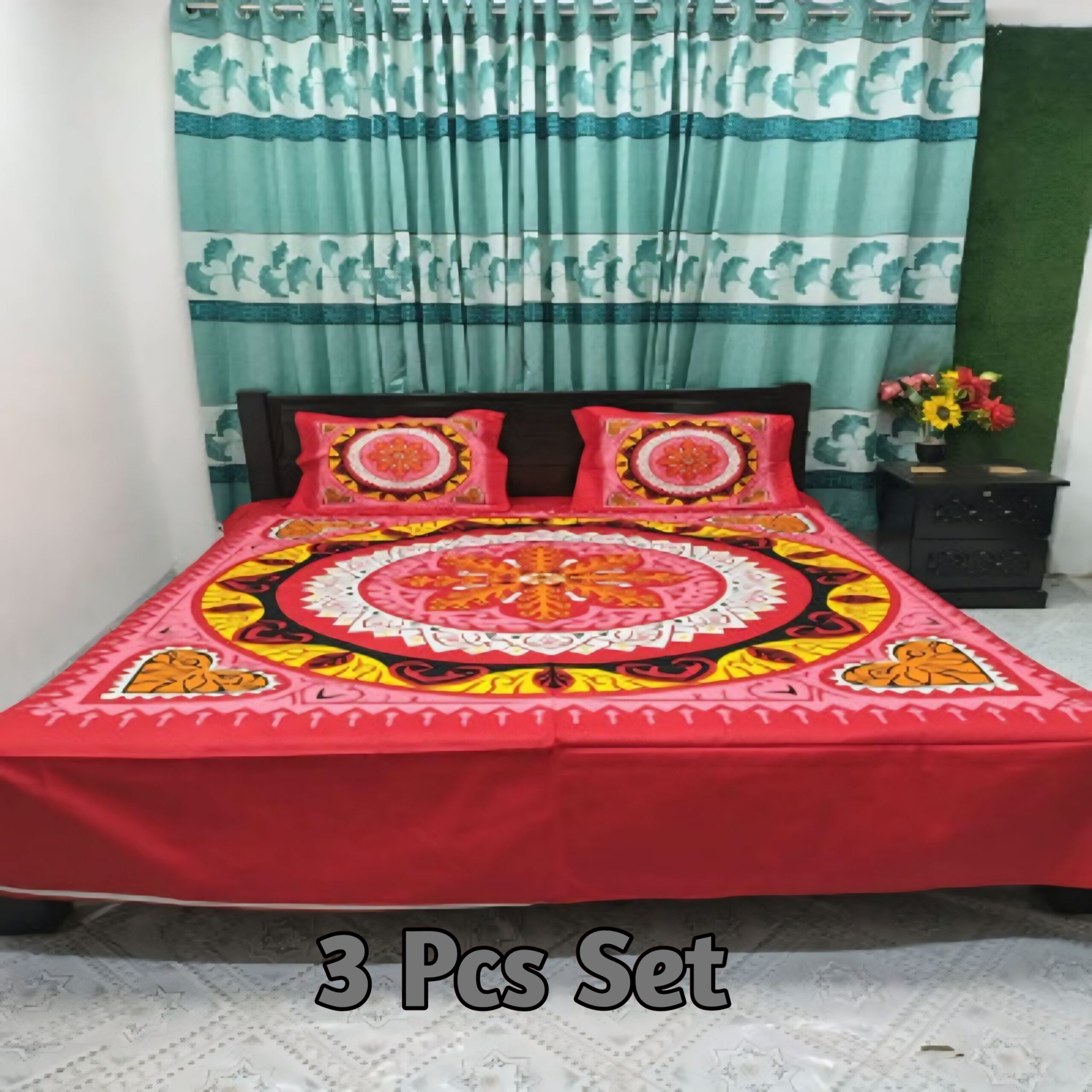 Exclusive Panel Bedsheet 3pcs set online price