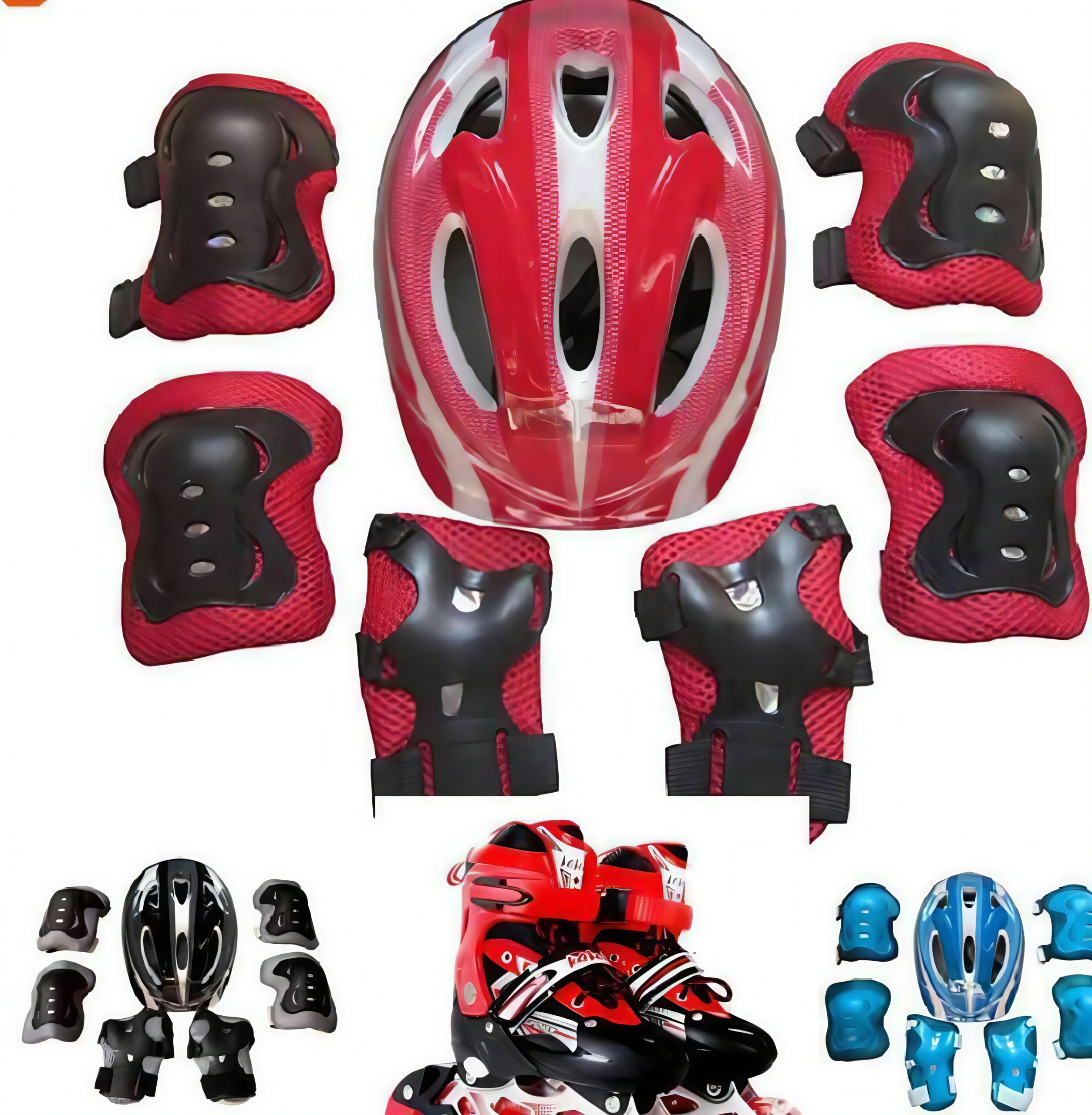 Roller Skates Adjustable Skate Shoes with Safety Equipment online offer