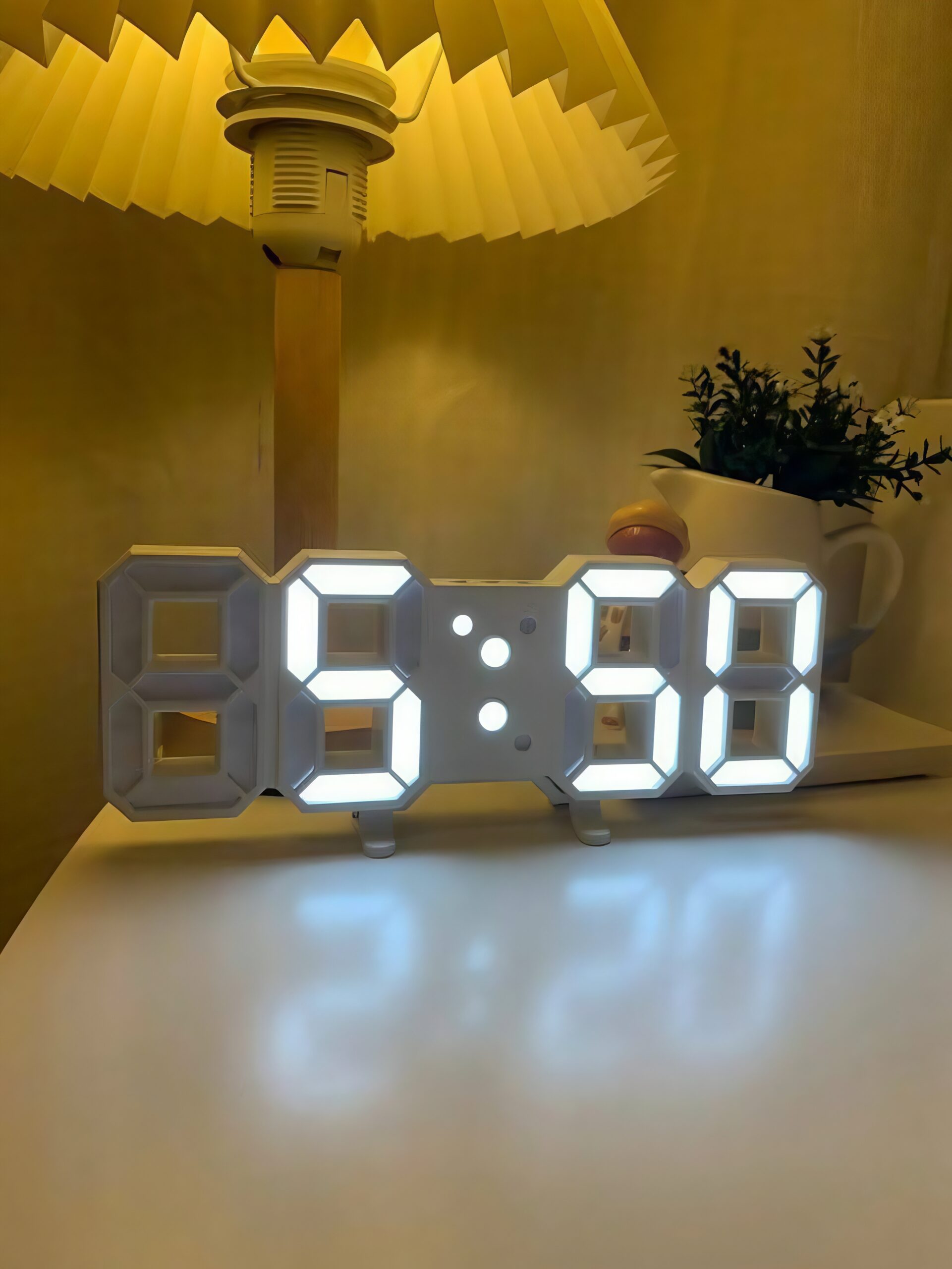 3D Large LED Digital Wall Clock Date Time Electronic Display Table Alarm Clock Wall Home Decor Home Living Room Decoration online store