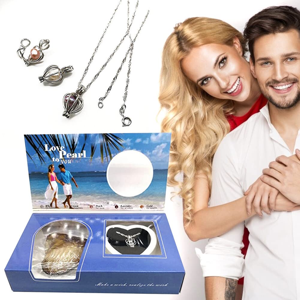 Natural Oyster Wish Pearl Vacuum Can Pendant Necklace Charm Necklace Popular Fashion Women Jewelry Gift online shop