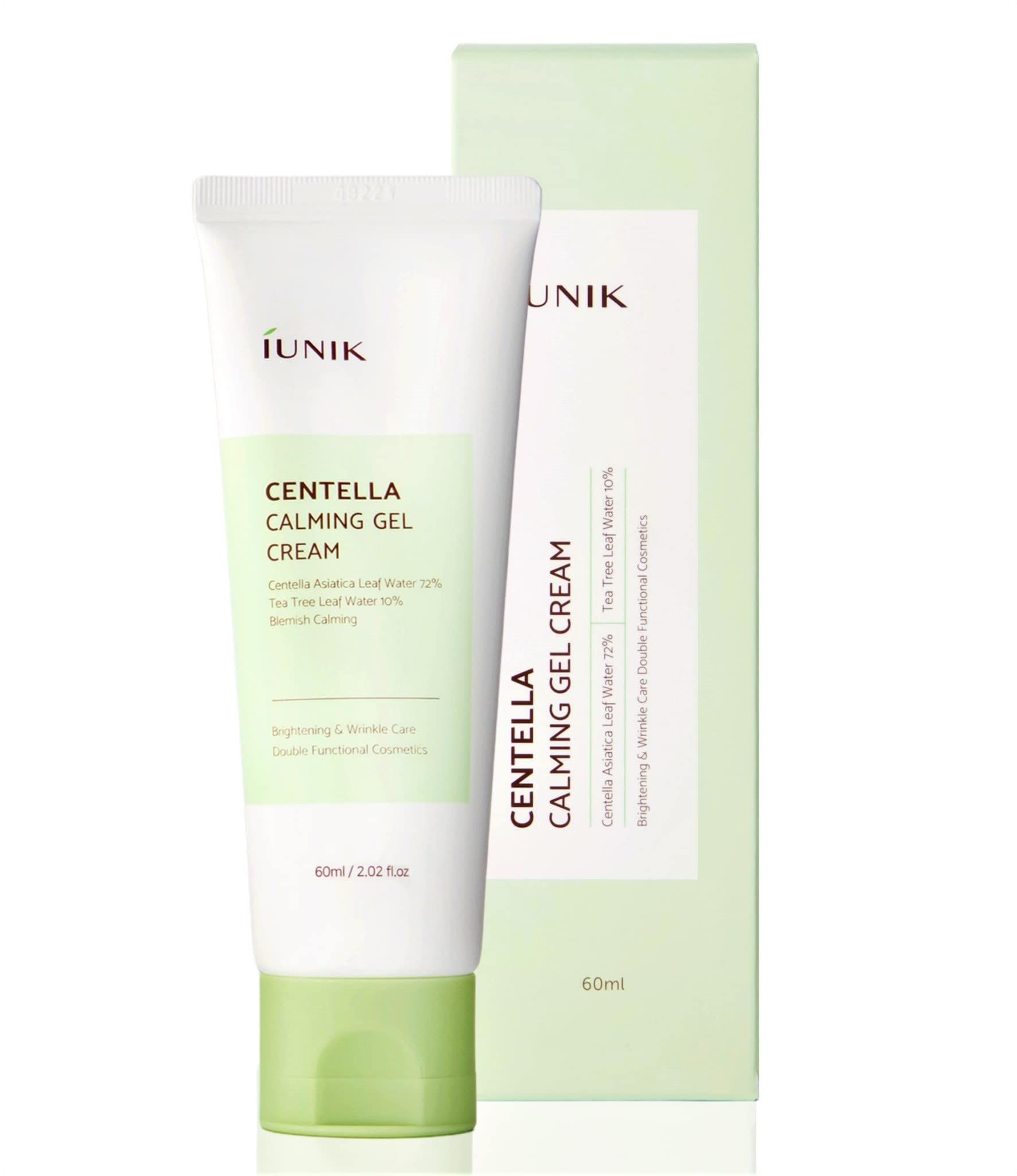 IUNIK Centella Calming Gel Cream 2.02 Fl Oz Vegan Moisturizer Hydrating Plant-based Ingredients Tea Tree Extract 67_ Non-Sticky Face Moisturizer Sensitive D( online shop