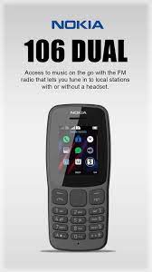 Nokia 106 (2018) Dual Sim Black Colour mobile price