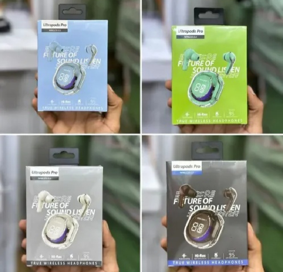 Ultrapods Pro True Wireless Earbuds with Display Transparent Design, Bluetooth 5.3 Water Proof online price